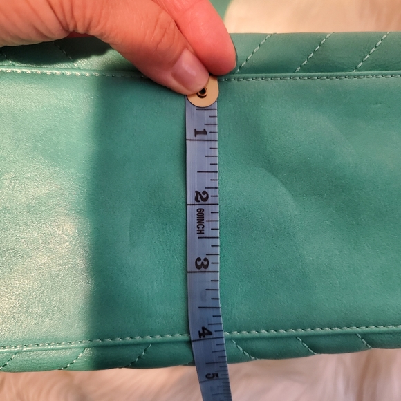 CHARMING CHARLIE Teal Shoulder Bag - Picture 6 of 7